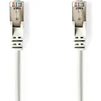 S-Conn S/FTP CAT6 Gigabit netwerkkabel haaks/recht / wit - 10 meter
