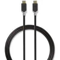 Nedis USB-C naar USB-C kabel met E-Marker chip - USB3.2 (tot 10 Gbit/s) - PD tot 20V/5A - video tot 4K 60Hz / zwart - 1 meter