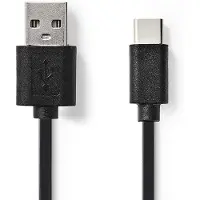 Nedis Kabel USB 2.0 | Type-C male - A male | 2,0 m | Zwart Nedis