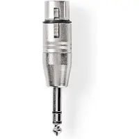 Nedis XLR (v) naar 6.35 mm jack (m) adapter - Nedis (Stereo, 3-pin)