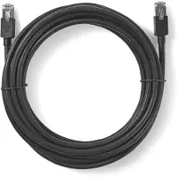 Nedis Cat 6 kabel | RJ45 stekker | F/UTP | 15,0 m rond | LSZH PVC | Antraciet | Verpakking met venster
