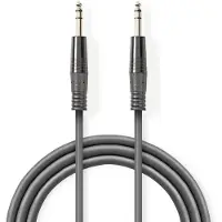 Nedis Stereo-Audiokabel | 6,35 mm Male | 6,35 mm Male | 5 m | 1 stuks - COTH23020GY50