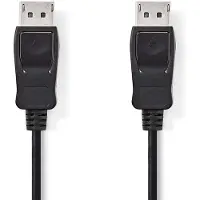 Nedis DisplayPort-Kabel | DisplayPort Male | DisplayPort Male | 2 m | 1 stuks - CCGB37010BK20 CCGB37010BK20