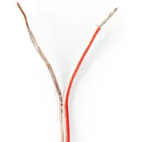Nedis Luidsprekerkabel op rol | 15 meter (0.75 mm², Transparant)