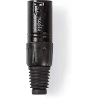 Nedis XLR connector | M | | 3-pin (Metaal, Trekontlasting)