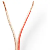 Nedis Speaker-Kabel | 2x 2.50 mm² | CCA | 100 m | Transparant | 1 stuks - CAGW2500TR1000 CAGW2500TR1000