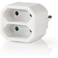 Nedis Stroomadapter PSSPL200C1WT 2 stopcontacten