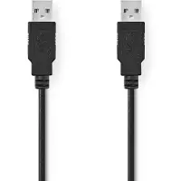 Nedis USB-Kabel 2.0 A Stecker - A auf Stecker 2.0 m, Schwarz