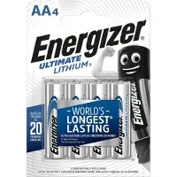 Energizer Ultimate Lithium AA-batterijen - 4 stuks