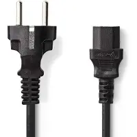 Nedis Voedingskabel | Schuko Male - IEC-320-C13 | 2,0 m | Zwart Nedis