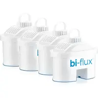 Laica Bi-Flux, 4 filterpatronen, waterfilterkan, vervanging, compatibel met MAXTRA F4S