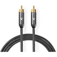Nedis Subwoofer-Kabel | RCA Male | RCA Male | 3 m | 4.5 mm | 1 stuks - CATB24100GY30
