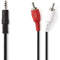 Nedis 3,5 mm naar RCA Kabel 15 Meter Zwart