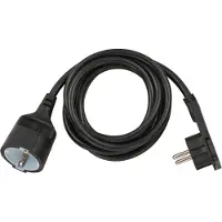 Brennenstuhl Stroom Verlengkabel 2 m H05VV-F 3G1.5 IP20 Zwart -
