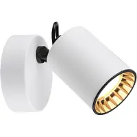 BES LED LED Wandspot - Trion Pirlo - GU10 Fitting - 1-lichts - Rond - Mat Wit - Aluminium