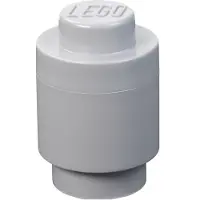 LEGO - Opbergbox Brick 1 Rond - Polypropyleen - Grijs