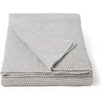Marc O'Polo Plaid Nordic Knit Plaid Silver-130 x 170 cm