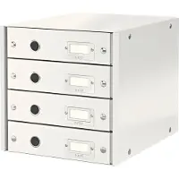 Leitz 6049 WOW ladeblok wit metallic (4 laden)