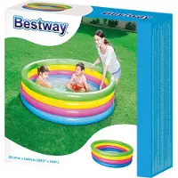 Bestway Opblaasbare Regenboogzwembad - Veilig en Kleurrijk voor Kinderen