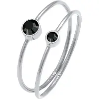 Elli Ring zwart / zilver