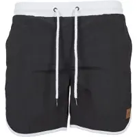 Urban Classics Zwemshorts zwart / wit