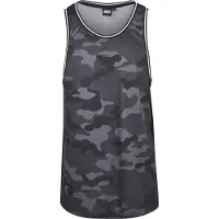Urban Classics Shirt 'Camo Mesh' grijs / donkergrijs / zwart