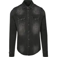 Brandit Overhemd 'Riley' black denim