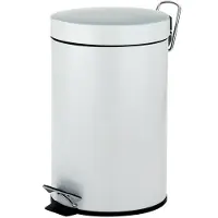 kela Prullenbak Monaco Pedaal 3L White