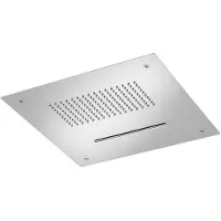 Hotbath Mate M197 Hoofddouche 38 Cm Geborsteld Nikkel - Messing - Kranen, Douchekranen, Hoofddouches - 8719638612722 - Kranen, Douchekranen, Hoofddouches