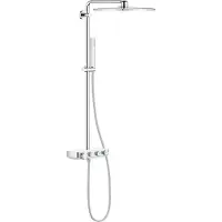 GROHE Euphoria SmartControl - Doucheset Cubo Duo 310 met thermostaat, 2-jet, moon white 26508LS0