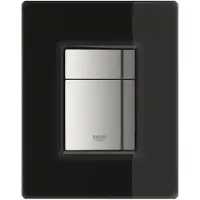 GROHE Skate Cosmopolitan bedieningsplaat tweeknops frontbediening glas Zwart