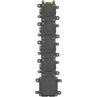 Hotbath MHF004 High Flow Inbouwdeel 4 Stopkranen - Kranen, Losse Inbouwdelen - 8719638615259