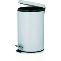 kela Afvalemmer Cornell Rvs Wit, 12 L - Kela