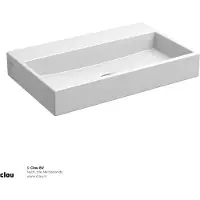 Clou Mini WashMe Fontein zonder kraangat 38x24 cm Wit
