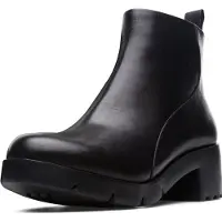 Camper Campervoor vrouwen. K400228-004 Wanda leren enkellaarsjes zwart (40), Leer, 3 tot 5 cm, Ritssluiting, Casual
