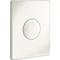 GROHE Skate Bedieningsplaat - enkelspoeling - verticaal - 156x197mm - wit