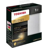 Toshiba Canvio Slim 1TB Zilver