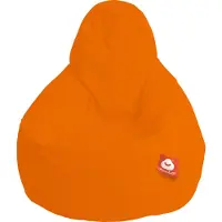 Whoober peervorm zitzak "Barça" outdoor oranje - Wasbaar - Geschikt voor buiten