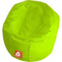 Whoober ronde zitzak "Ibiza" M outdoor limoen groen - Wasbaar - Geschikt voor buiten