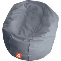 Whoober ronde zitzak "Ibiza" L outdoor grijs - Wasbaar - Geschikt voor buiten