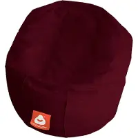 Whoober ronde zitzak "Ibiza" M outdoor bordeaux rood - Wasbaar - Geschikt voor buiten
