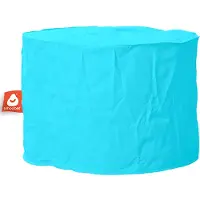 Whoober zitzak poef "Rhodos" outdoor aqua blauw - Wasbaar - Geschikt voor buiten