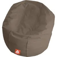 Whoober ronde zitzak "Ibiza" L outdoor taupe - Wasbaar - Geschikt voor buiten