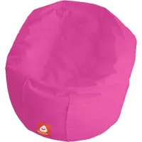 Whoober ronde zitzak "Ibiza" L outdoor fuchsia - Wasbaar - Geschikt voor buiten