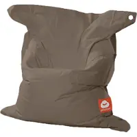 Whoober rechthoek zitzak "St. Tropez" M outdoor taupe - Wasbaar - Geschikt voor buiten