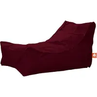 Whoober loungestoel zitzak "Bali" outdoor bordeaux - Wasbaar - Geschikt voor buiten