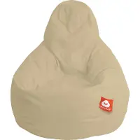 Whoober peervorm zitzak "Barça" outdoor beige - Wasbaar - Geschikt voor buiten