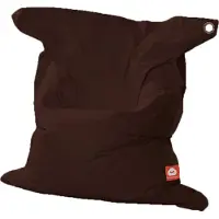 Whoober rechthoek zitzak "St. Tropez" XL outdoor donker bruin - Wasbaar - Geschikt voor buiten