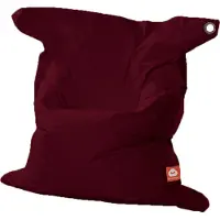 Whoober rechthoek zitzak "St. Tropez" XL outdoor bordeaux rood - Wasbaar - Geschikt voor buiten