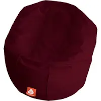 Whoober ronde zitzak "Ibiza" L outdoor bordeaux rood - Wasbaar - Geschikt voor buiten